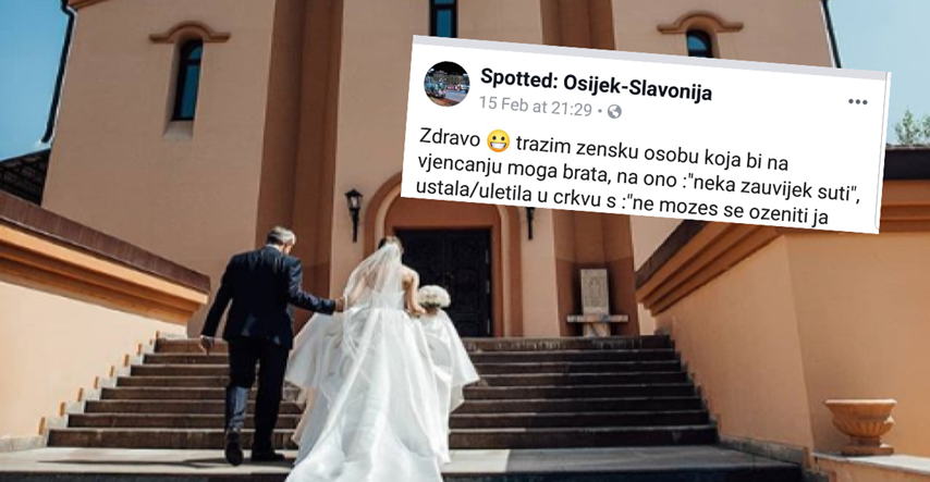 Neobičan oglas u Osijeku: "Tražim žensku osobu koja će na svadbi mog brata..."